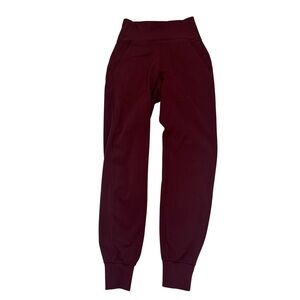 lululemon athletica Burgundy High-Rise Track Joggers